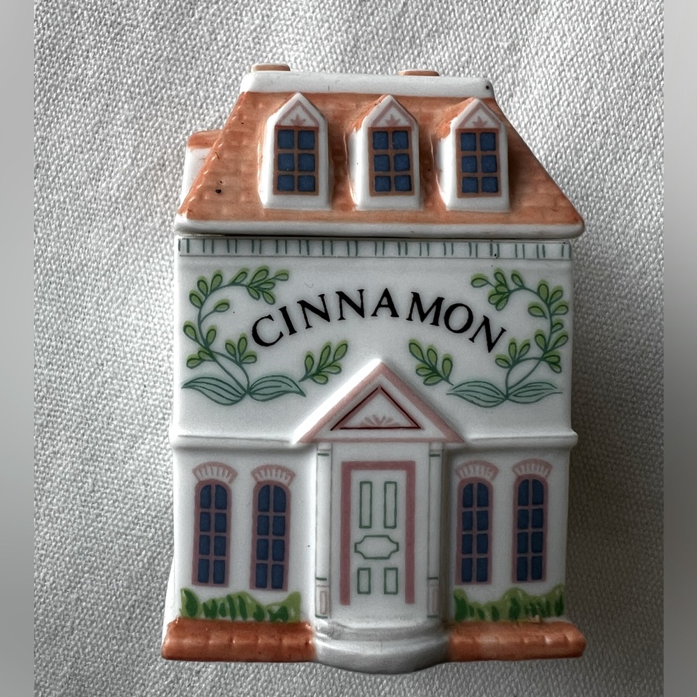 Lenox Ceramic Cinnamon House with Green and Brown Accents